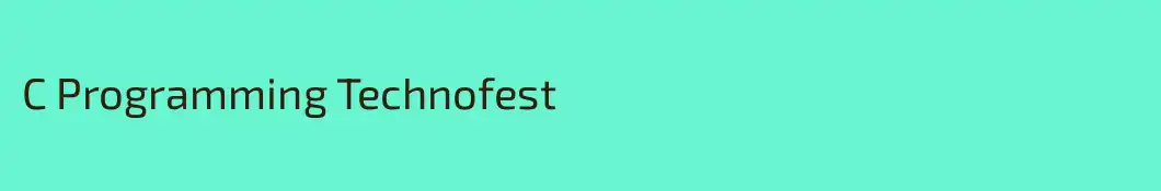 C Programming Technofest